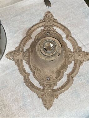 1920-30’s Art deco flush mount light fixture RIDDLE CO. DESIGN USA